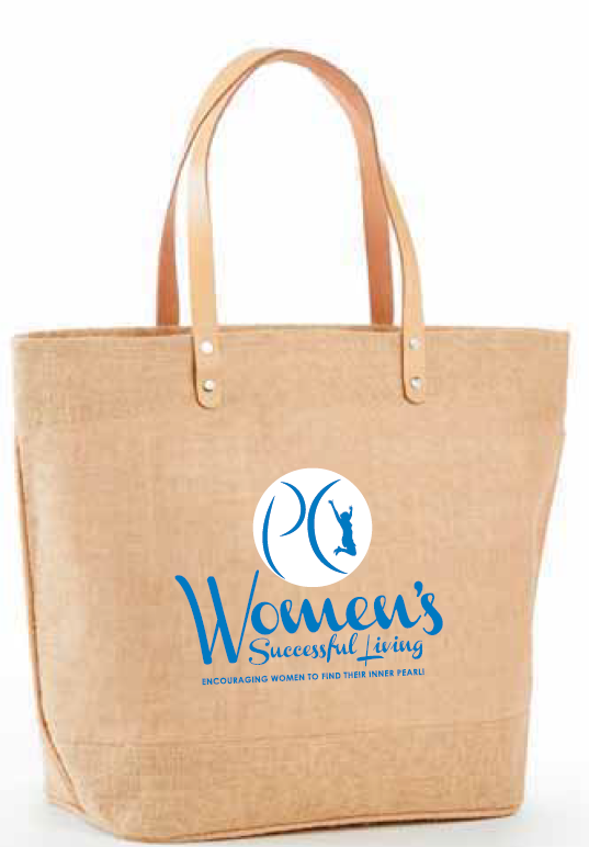 Jute Tote Bag With Lining Care Package Bag