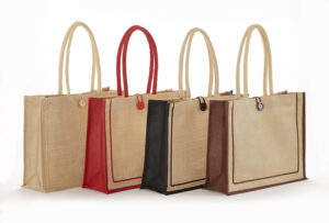 Tuscany Jute/Burlap Tote Bag - Two-Tone - IJ912