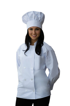 I901 LONG SLEEVE CHEF COAT CHEST POCKET & SLEEVE POCKET 2XL MADE IN THE USA