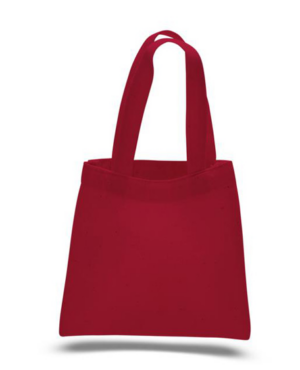 100% Cotton Sheeting Mini Tote Bag with Self-Fabric Handles - IQTBM
