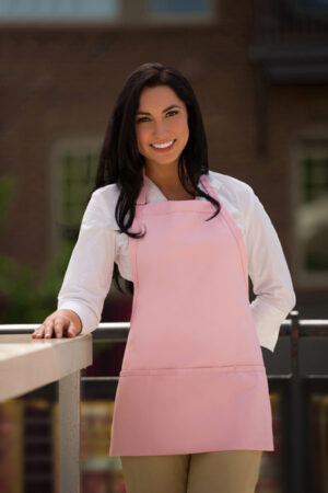 Three Pocket Bib Apron Made in USA - I200