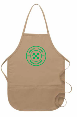 I250 TWO POCKET CHILD BIB APRON WITH NON-ADJUSTABLE NECK