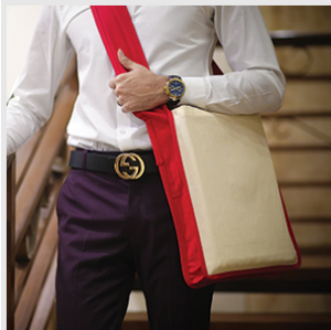 100% Cotton Canvas Sling Bag with Contrasting Handles – IQ1624